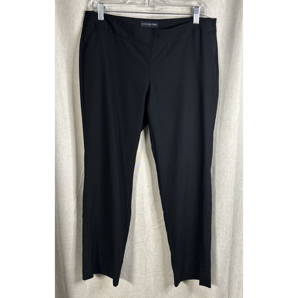 Banana Republic Women’s Black Dress Pants Size 10 - Wool Blend/Flat Front/Career
